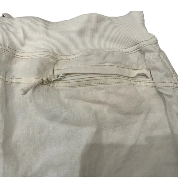 Athleta Cream Napali Linen Skirt Size Medium - Picture 4 of 6